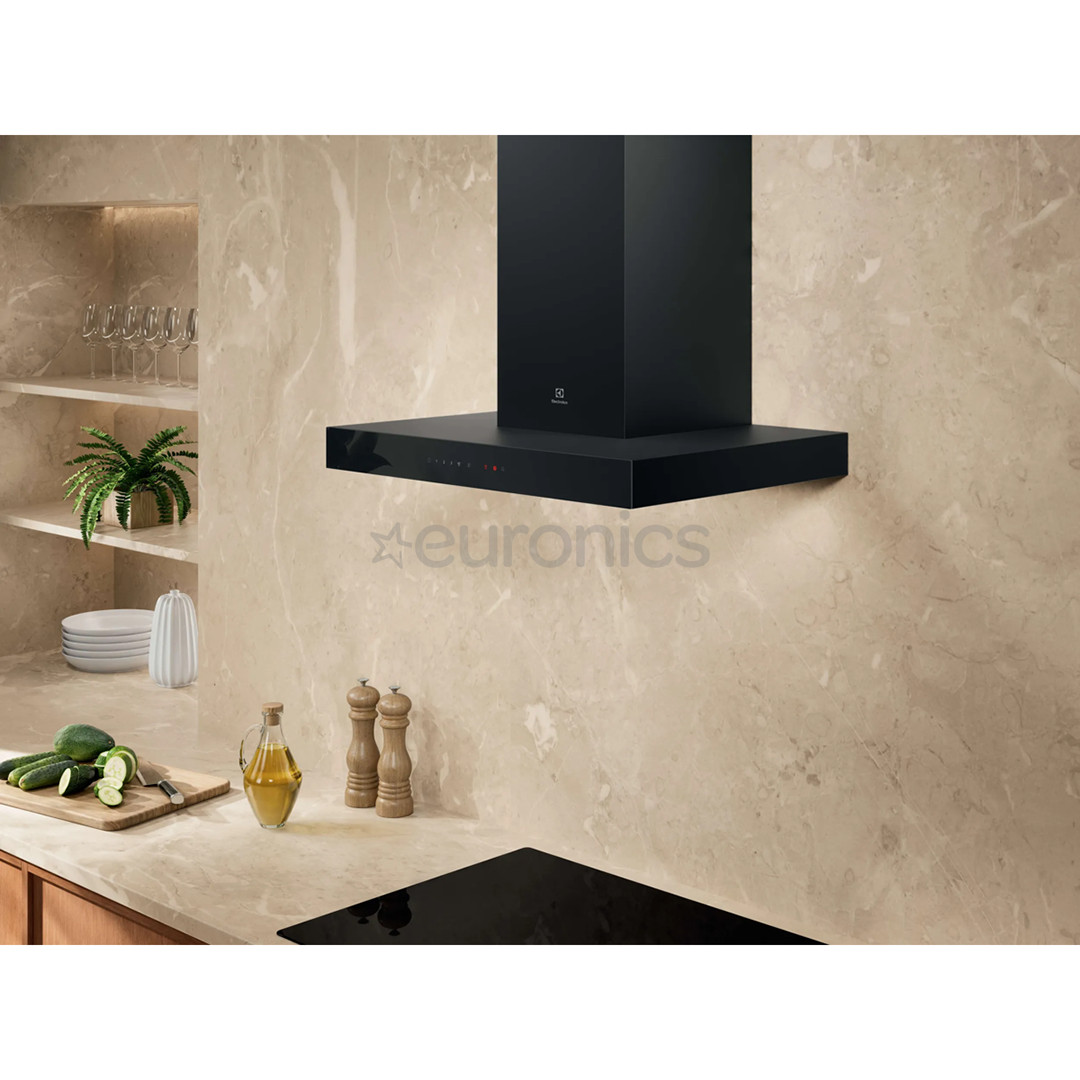Electrolux 700 Series, 730 m³/h, width 60 cm, black - Cooker hood