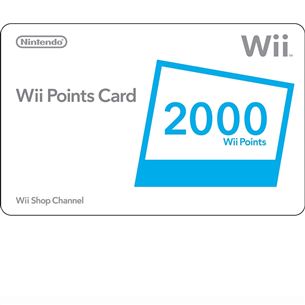 Nintendo WII Points Card 2000