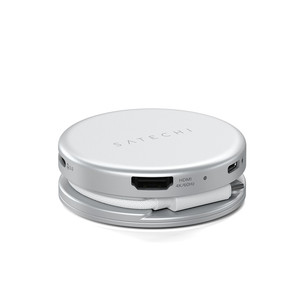 Satechi OntheGo 5-in-1 Multiport Adapter, серебристый - Адаптер