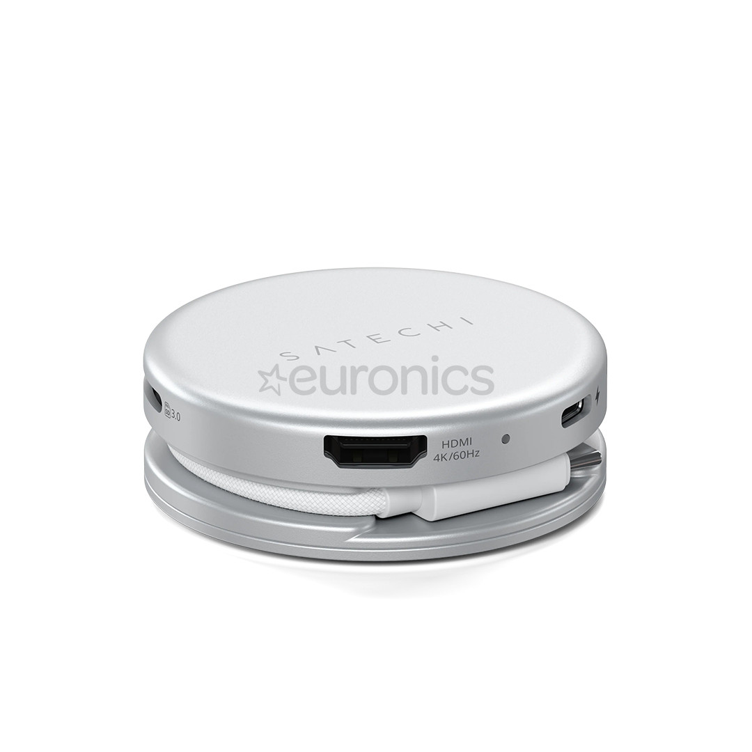 Satechi OntheGo 5-in-1 Multiport Adapter, серебристый - Адаптер