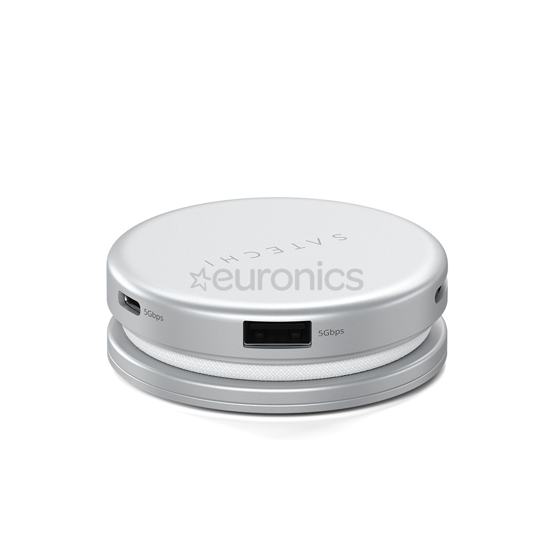 Satechi OntheGo 5-in-1 Multiport Adapter, серебристый - Адаптер