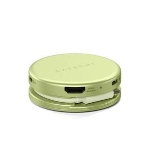 Satechi OntheGo 5-in-1 Multiport Adapter, dzeltena - Adapteris