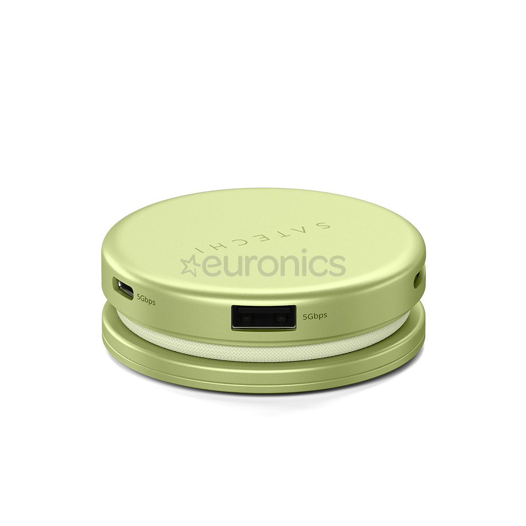 Satechi OntheGo 5-in-1 Multiport Adapter, dzeltena - Adapteris