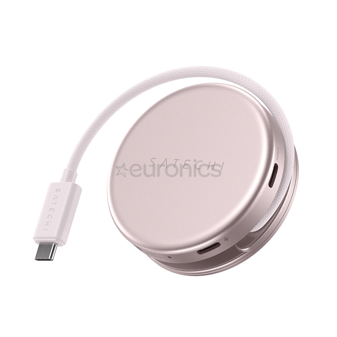 Satechi OntheGo 5-in-1 Multiport Adapter, rozā - Adapteris
