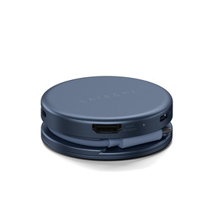Satechi OntheGo 5-in-1 Multiport Adapter, tumši zila - Adapteris