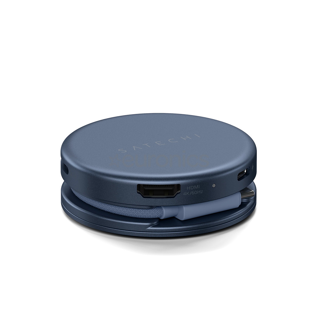 Satechi OntheGo 5-in-1 Multiport Adapter, tumši zila - Adapteris