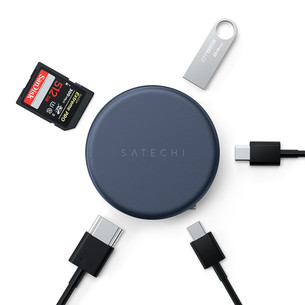 Satechi OntheGo 5-in-1 Multiport Adapter, tumši zila - Adapteris