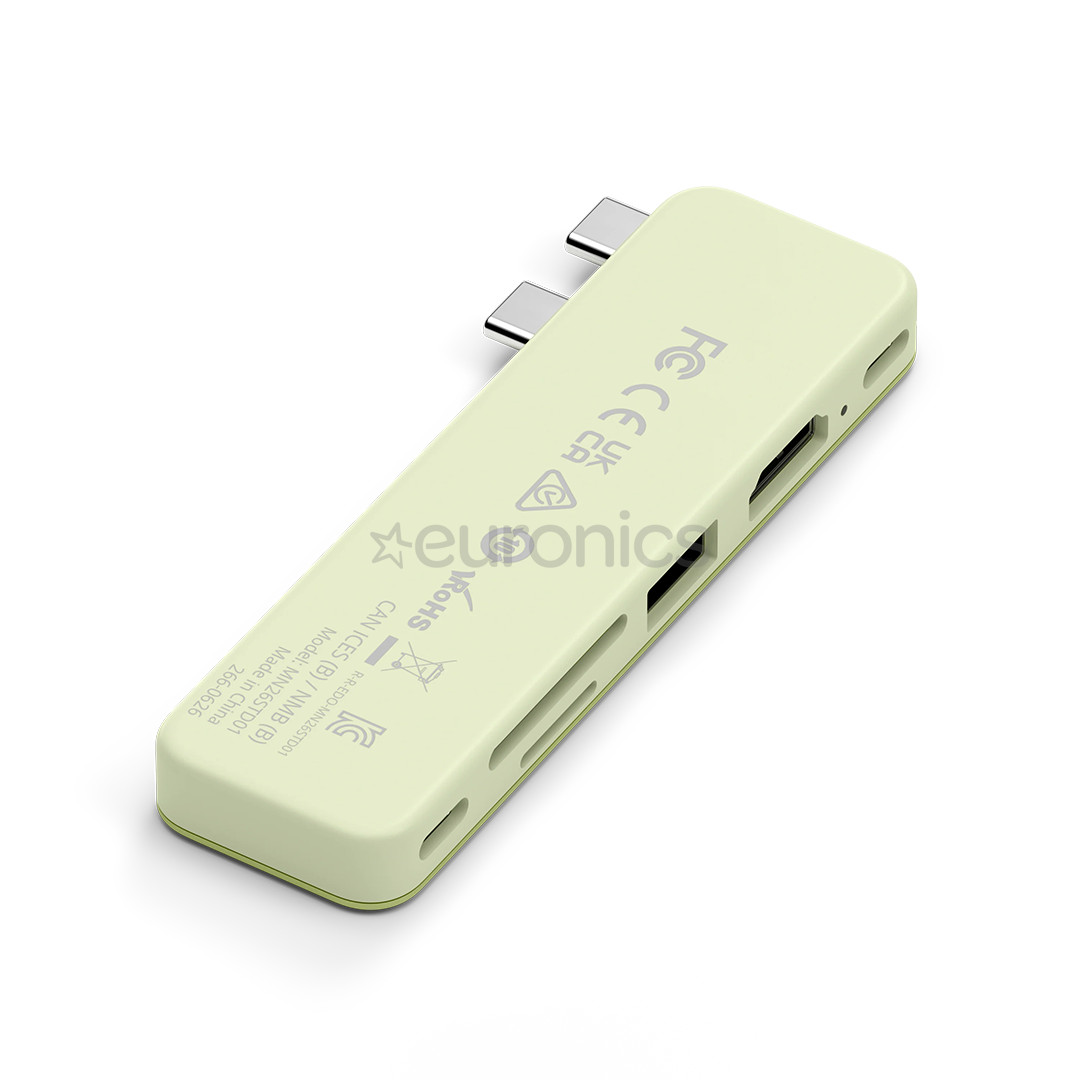 Satechi USB-C Snap Hub, MacBook Neo, dzeltena - Adapteris