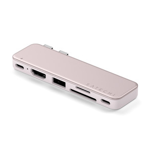 Satechi USB-C Snap Hub, MacBook Neo, rozā - Adapteris ST-HUSNP