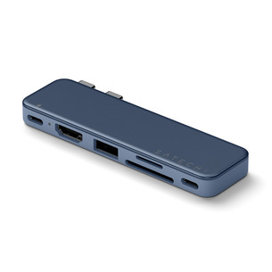 Satechi USB-C Snap Hub, MacBook Neo, tumši zila - Adapteris ST-HUSNB