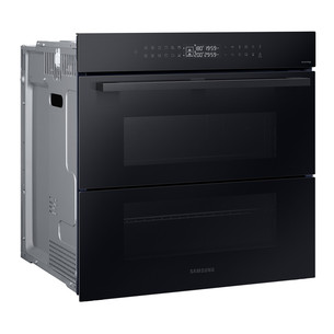 Samsung Dual Cook Flex, katalītiskā tīrīšana, 76 L, melna - Iebūvējama elektriskā cepeškrāsns