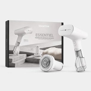 SteamOne Simon XL 2, 2000 W, balta - Rokas apģērbu tvaicētājs + pūku noņēmējs DTC140BV2+RP10W