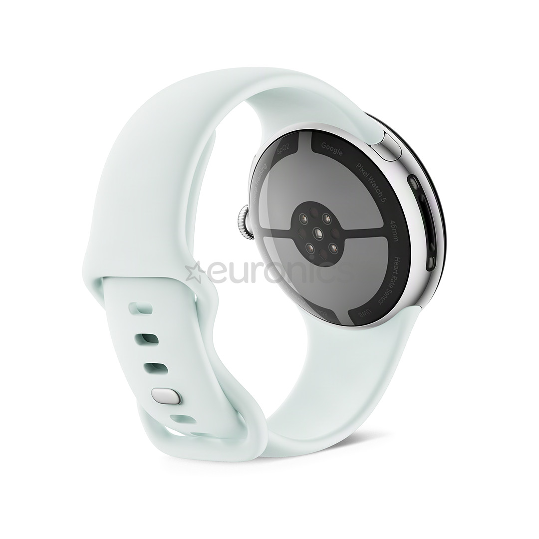 Google Pixel Watch 5, 45 mm, gaiši zila/sudraba - Viedpulkstenis