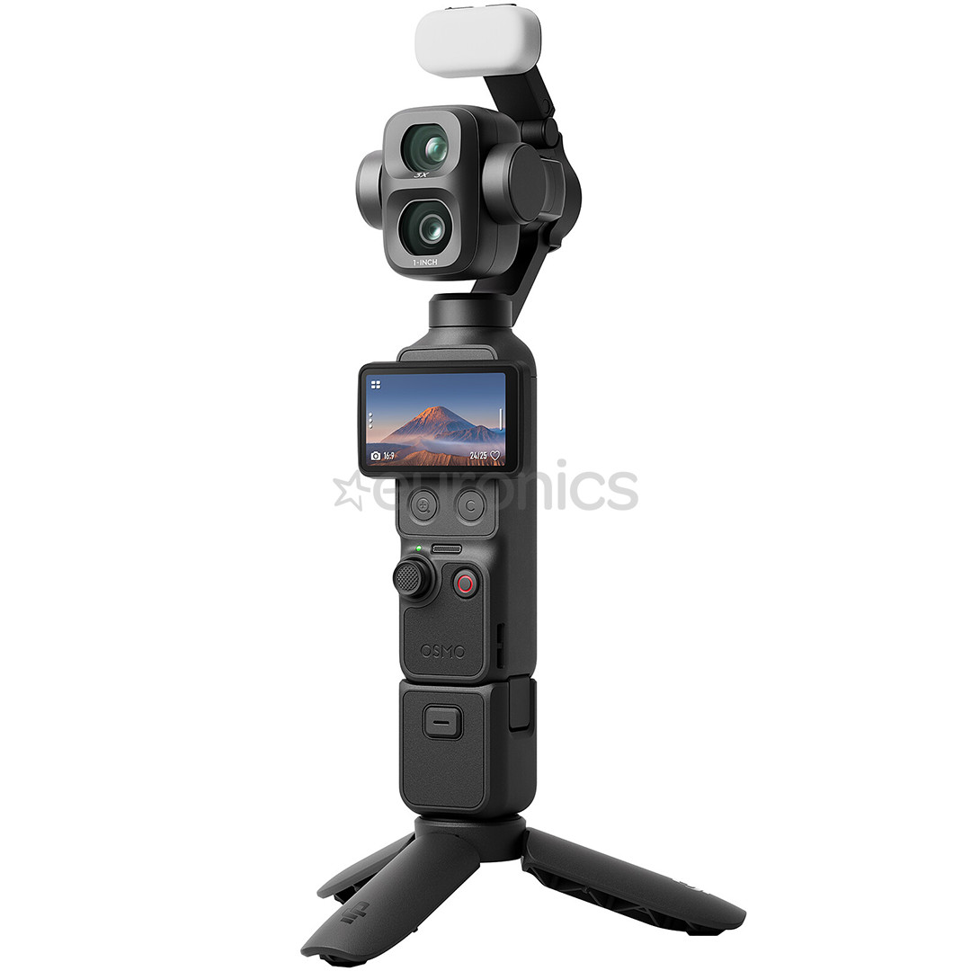 DJI Osmo Pocket 4P Vlog Combo, черный - Камера со стабилизатором