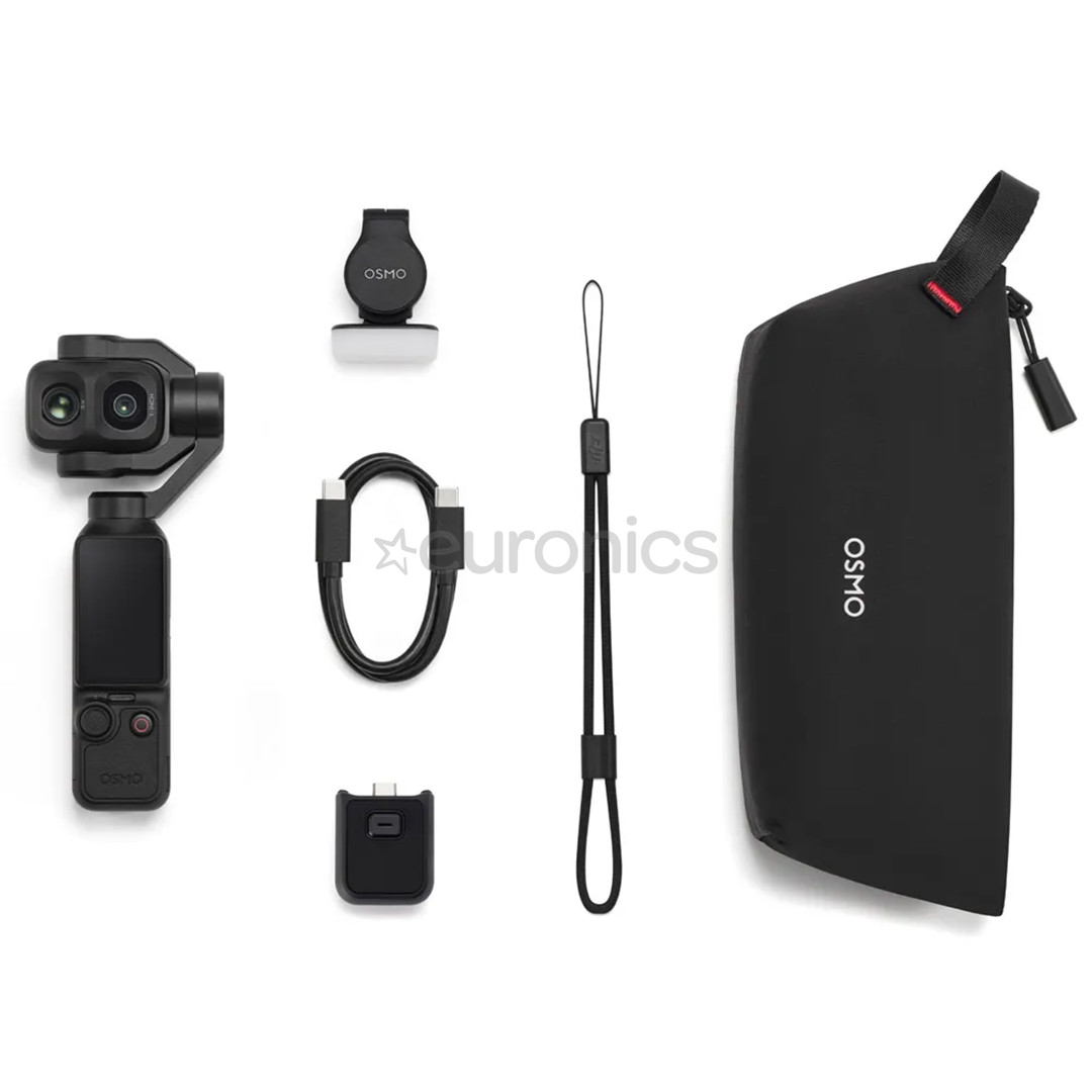 DJI Osmo Pocket 4P Standard Combo, черный - Камера со стабилизатором
