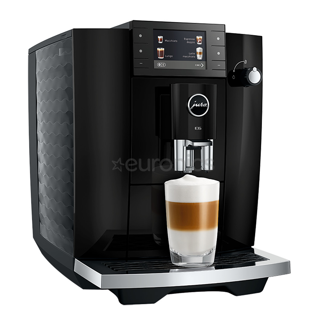 JURA E6 Piano Black (ED), black - Espresso machine