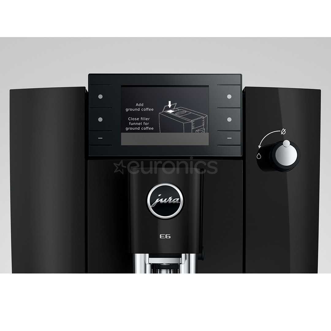 JURA E6 Piano Black (ED), black - Espresso machine