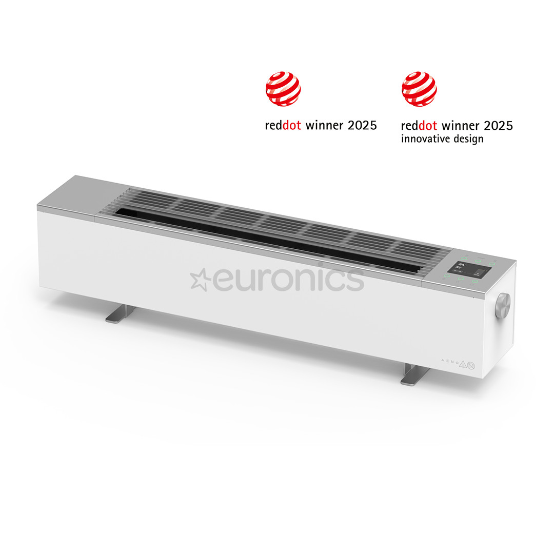 Aeno, 2000 Вт, белый - Обогреватель с эффектом камина Premium Eco Smart