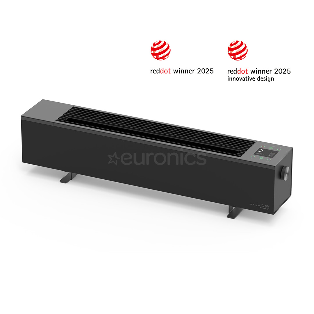 Aeno, 2000 Вт, черный - Обогреватель с эффектом камина Premium Eco Smart