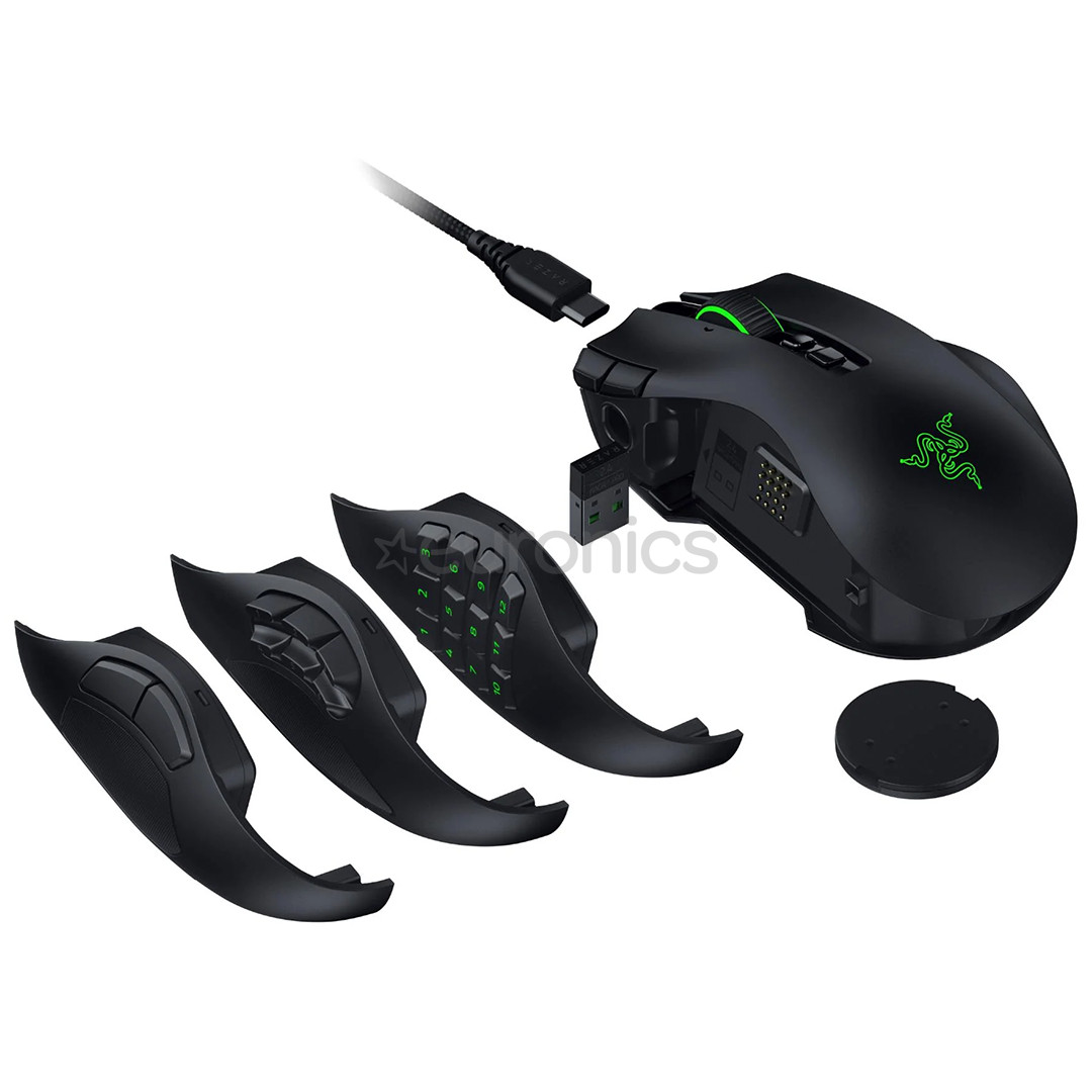 Razer Naga V3 Pro, melna - Bezvadu datorpele