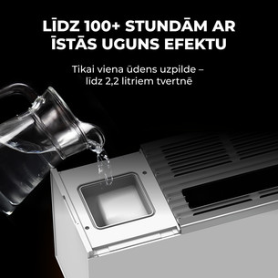 Aeno, 2000 Вт, белый - Обогреватель с эффектом камина Premium Eco Smart