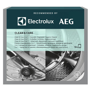 Electrolux Clean & Care, 3 в 1- Средство для удаления накипи и жира из стиральных и посудомоечных машин M2GCP121