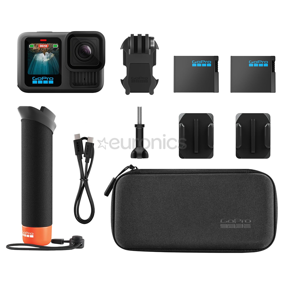 GoPro Hero13 Black Accessories bundle (bez SD kartes), melna - Video kamera