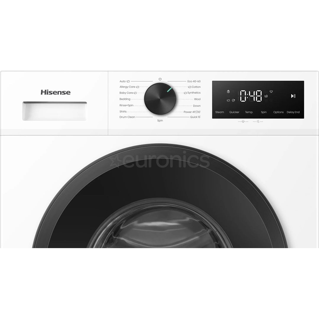 Hisense, 9 kg, dziļums 51 cm, 1400 apgr/min. - Veļas mazgājamā mašīna ar priekšējo ielādi