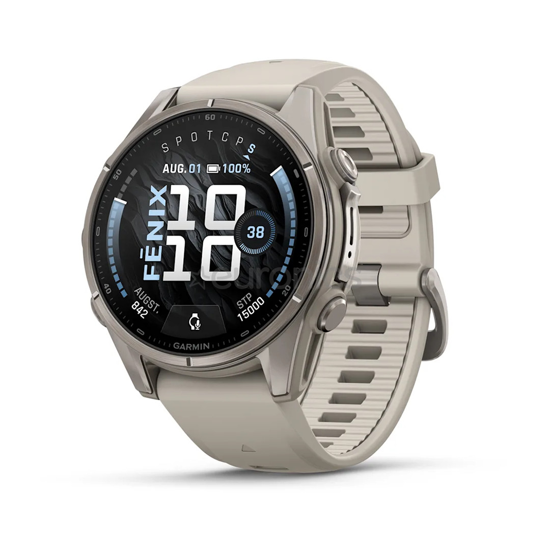 Garmin Fenix 9, 43 mm, titanium, fog grey - Sports watch