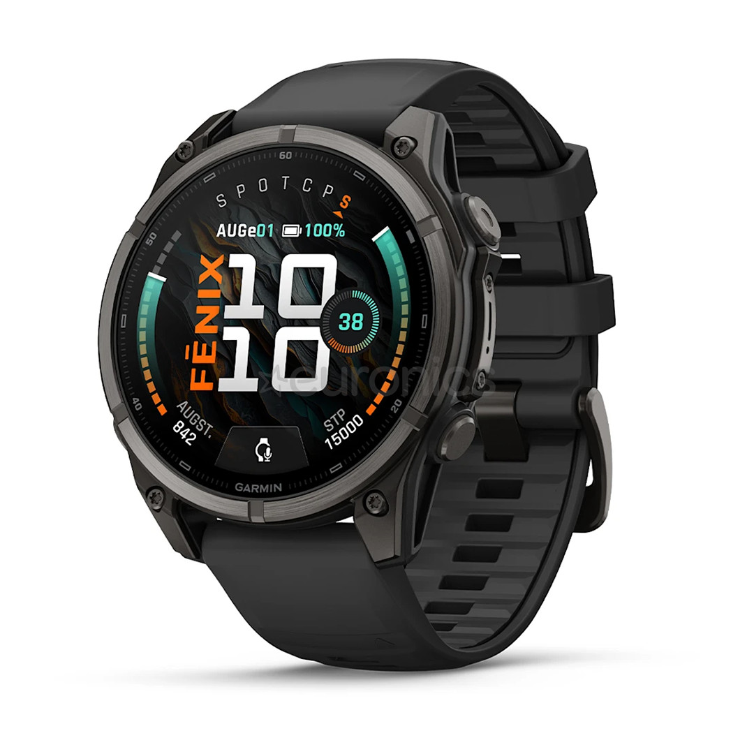 Garmin Fenix 9, 47 mm, titanium, black - Sports watch