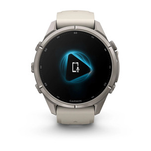 Garmin Fenix 9 Pro, 43 mm, LTE, titanium, fog grey / dark sandstone - Sports watch