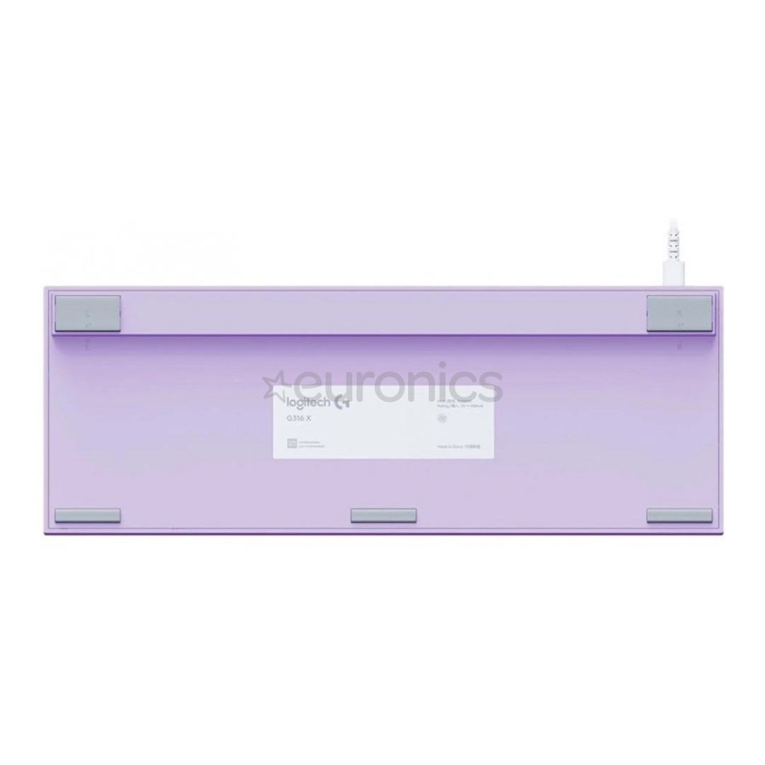 Logitech G316 X 98, Tactile, US, violeta - Klaviatūra