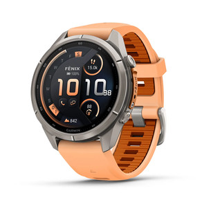 Garmin Fenix 9 Pro, 43 mm, LTE, titanium, shell pink / autumn orange - Sports watch 010-04335-01