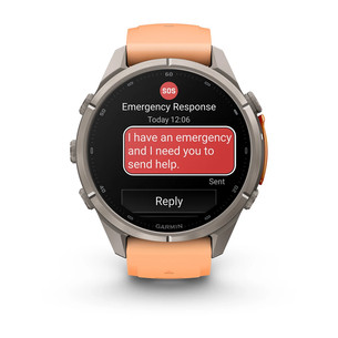Garmin Fenix 9 Pro, 43 mm, LTE, titanium, shell pink / autumn orange - Sports watch