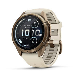 Garmin Fenix 9 Pro, 43 mm, LTE, gold titanium, cream / french grey - Sports watch 010-04335-21