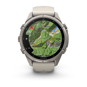Garmin Fenix 9 Pro, 43 mm, titanium, fog grey / dark sandstone - Sports watch