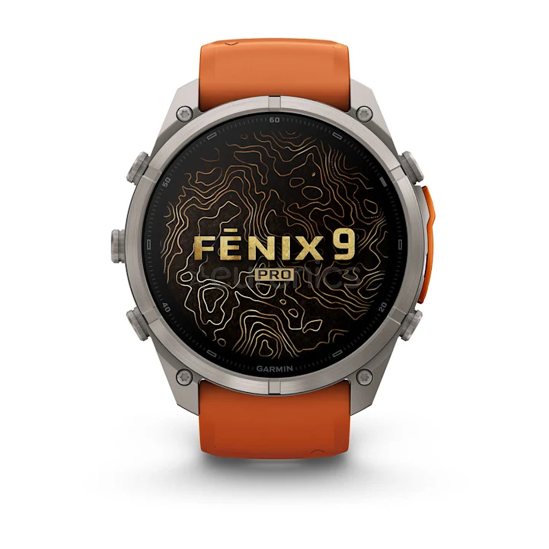 Garmin Fenix 9 Pro, 51 mm, inReach, titanium, orange - Sports watch