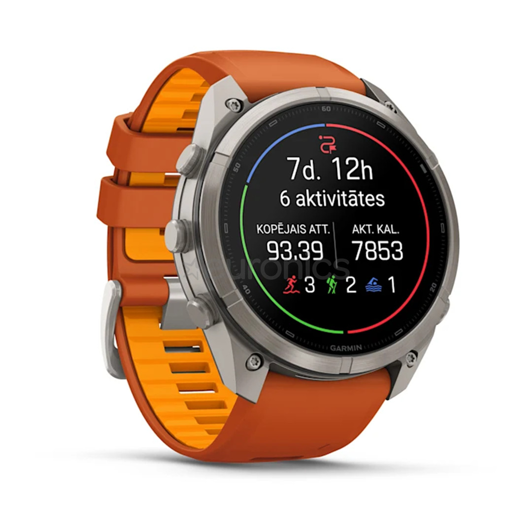 Garmin Fenix 9 Pro, 51 mm, inReach, titanium, orange - Sports watch