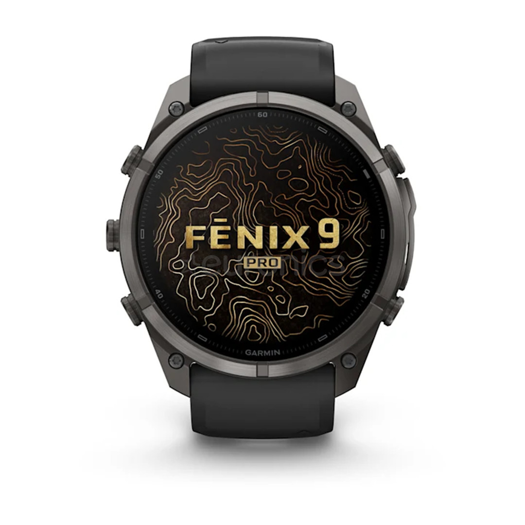 Garmin Fenix 9 Pro, 51 mm, inReach, carbon titanium, black - Sports watch