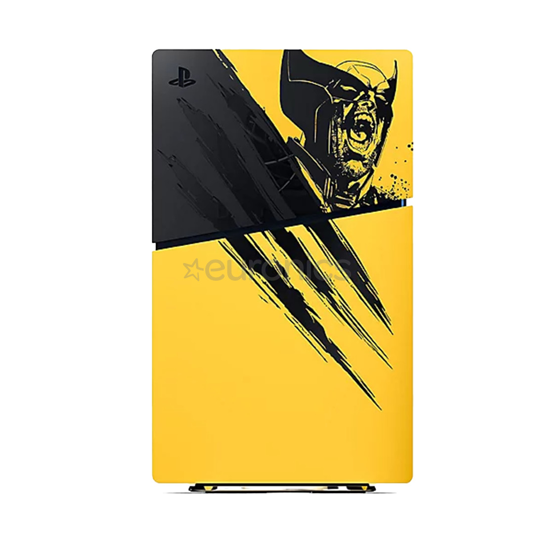 Sony PlayStation 5 Slim Digital Marvel’s Wolverine Battle Yellow Limited Edition Bundle, 825 GB, dzeltena/melna - Spēļu konsole