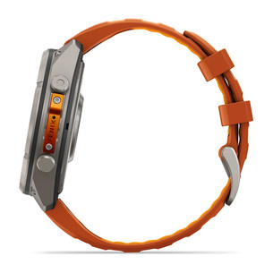 Garmin Fenix 9 Pro, 47 mm, inReach, titāna, pelēka/oranža - Viedpulkstenis