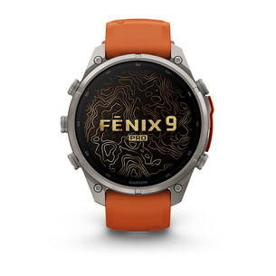 Garmin Fenix 9 Pro, 47 mm, inReach, titāna, pelēka/oranža - Viedpulkstenis