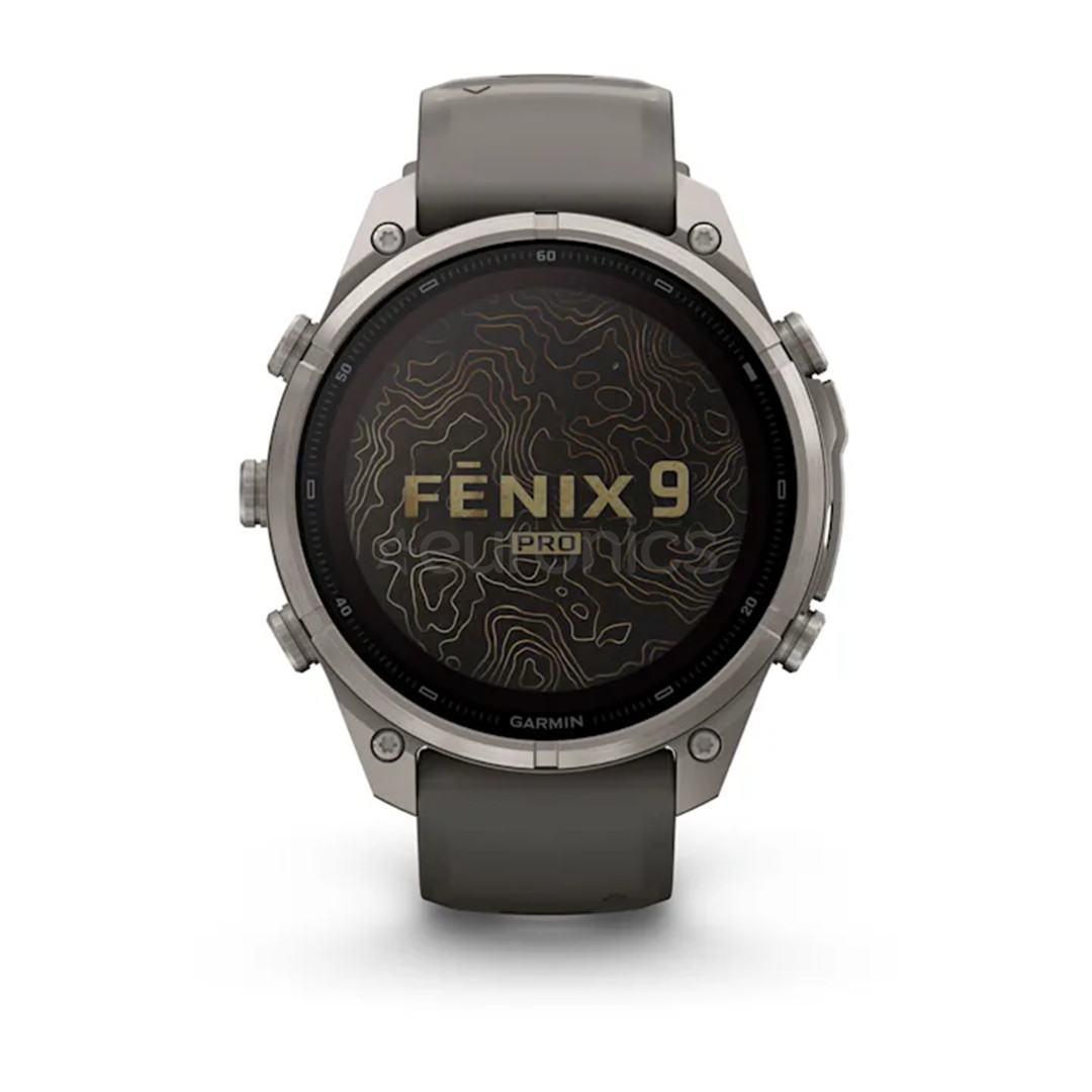 Garmin Fenix 9 Pro Solar, 47 mm, inReach, titanium, grey - Sports watch