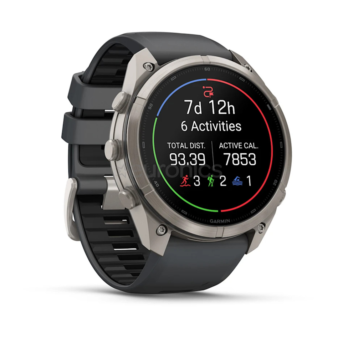 Garmin Fenix 9 Pro, 51 mm, titanium, graphite / black - Sports watch