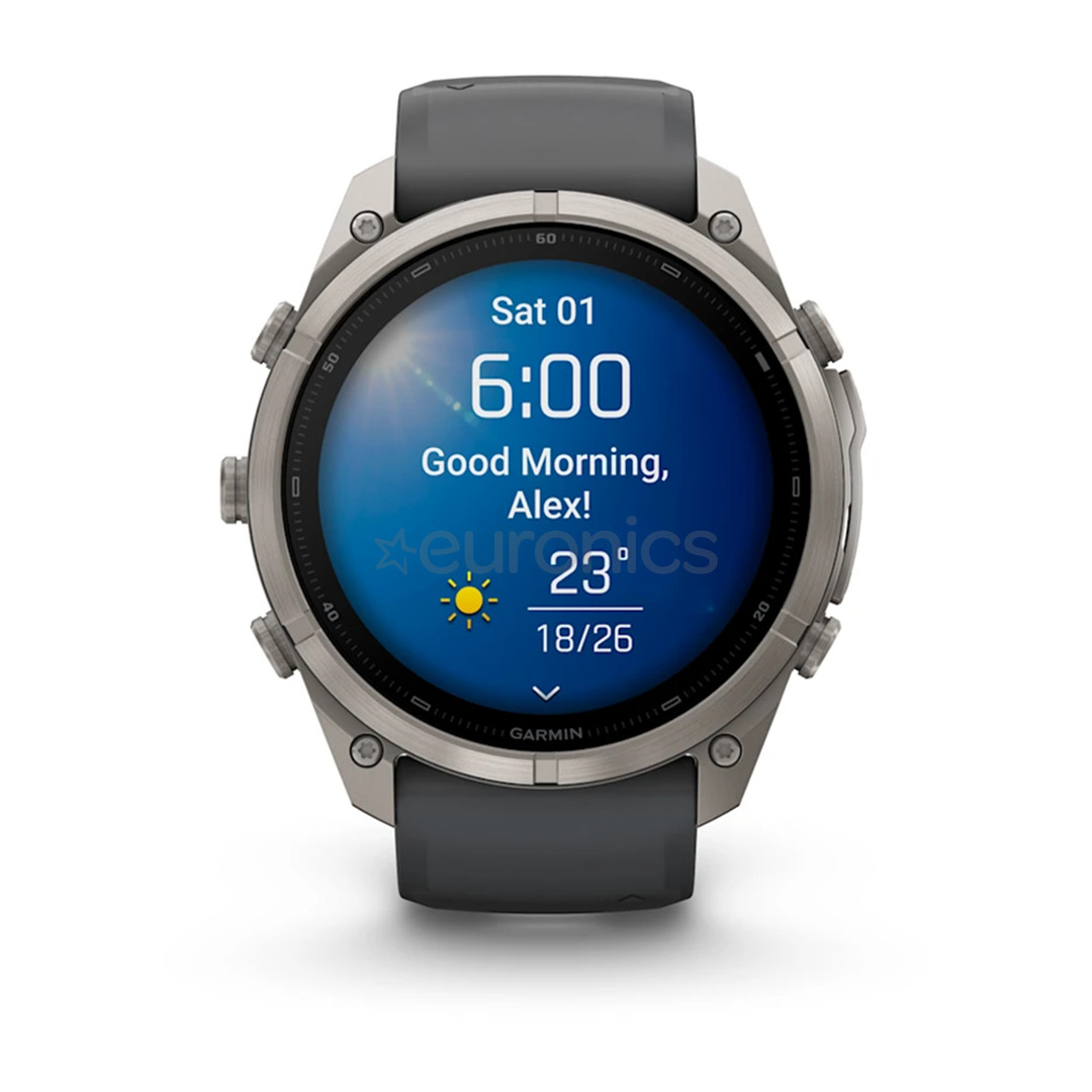Garmin Fenix 9 Pro, 51 mm, titanium, graphite / black - Sports watch