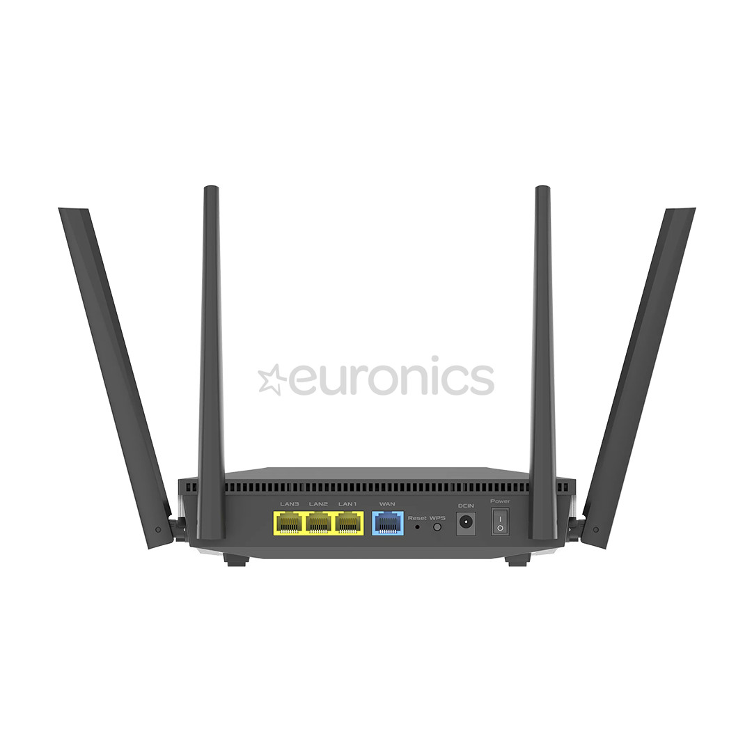 ASUS RT-AX52 (AX1800), Wi-Fi 6, melna - Bezvadu rūteris