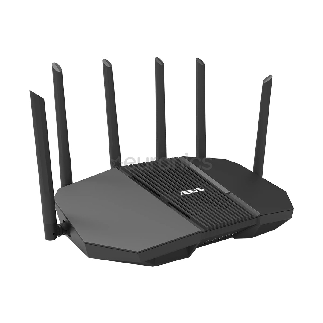 ASUS RT-BE90U (BE9400), Wi-Fi 7, melna - Bezvadu rūteris
