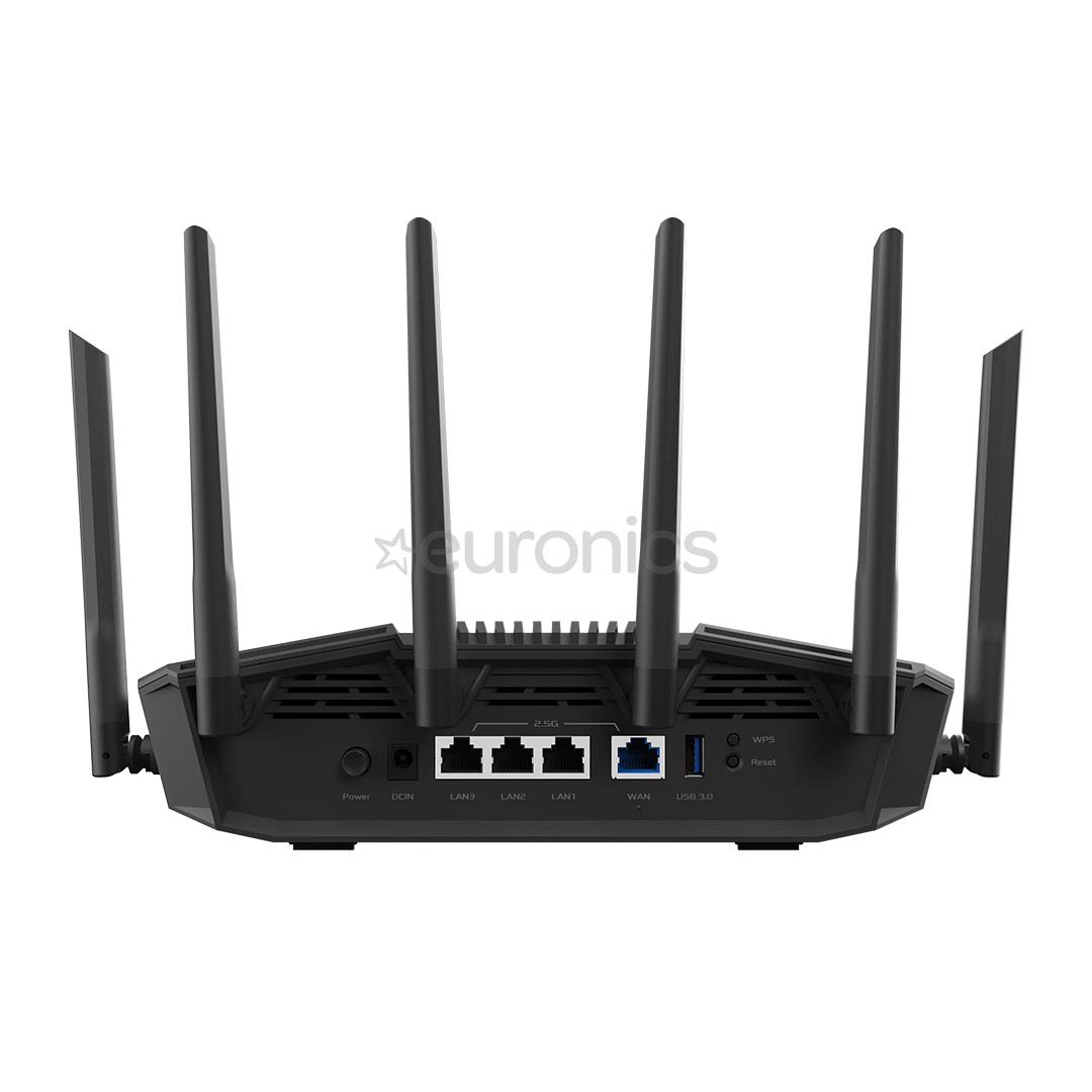 ASUS RT-BE90U (BE9400), Wi-Fi 7, melna - Bezvadu rūteris