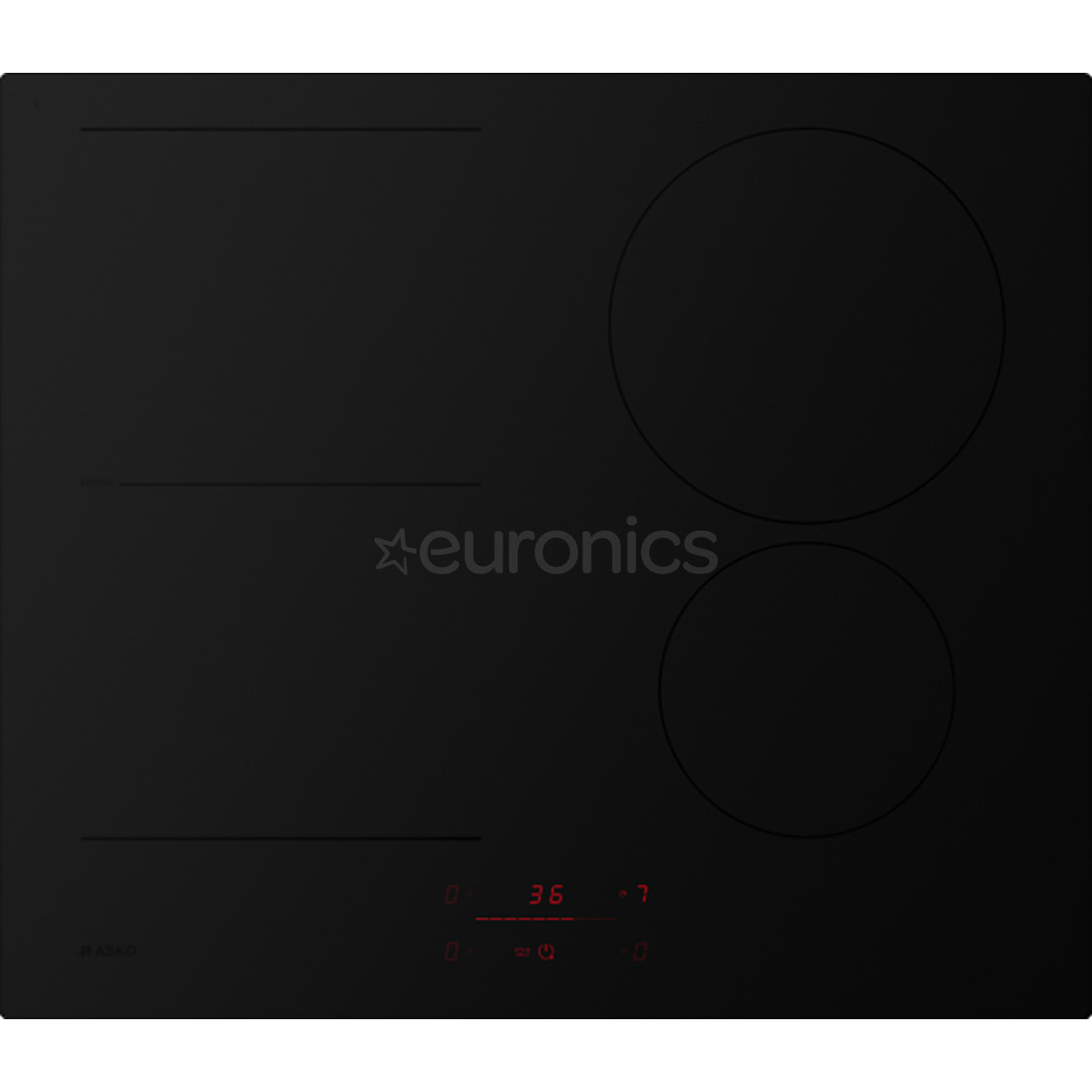 Asko, frameless, width 60 cm, black - Built-in induction hob