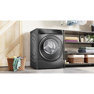 Bosch, Series 8, i-Dos, 10,5 кг/6 кг, глубина 62,2 см, 1400 об/мин, серый - Стирально-сушильная машина